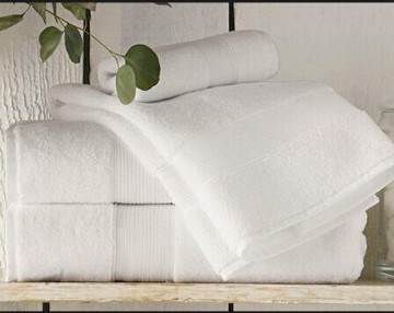 5 Star Hotel 100 Cotton 32/2 Satin Border Bath Towels