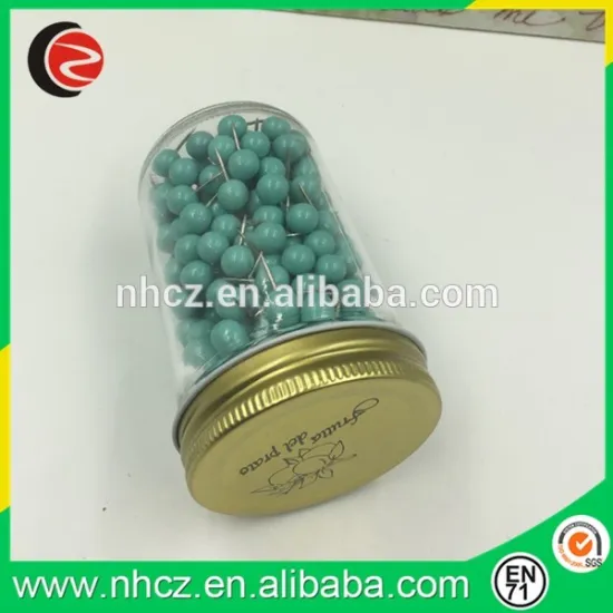 Blue Mini Round Pin in Jar