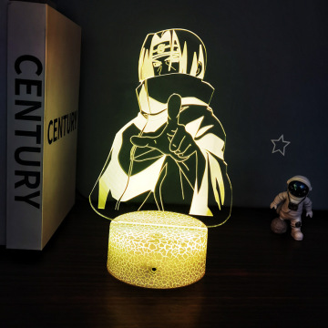 3D Anime LED Night Light: Uzumaki, Sasuke, Kakashi, Hatake, Kid's Bedroom, Itachi Uchiha