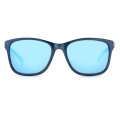 Square Vintage Polarized Sunglasses Carbon Fiber