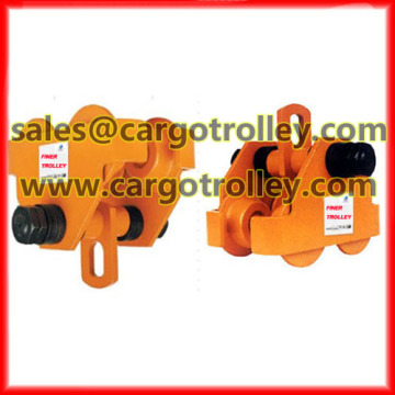 Plain trolley is parts of manual chain hoist