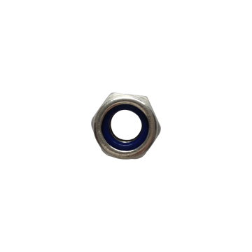 High Quality DIN 985 Stainless Steel SS 316 Hexagon Nylon Lock Nuts in M14, M16, M20, M24 Sizes - Available in 1/4-20 Inch Thread Size with Nylon Inserted Self-Locking Function