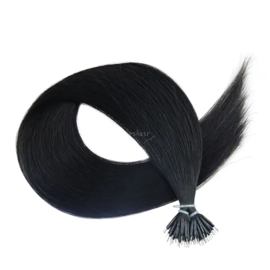 Wholesale Custom Logo Malaysia Straight Hair Cuticle Aligned Weave 20Inch  Honey Color Nano Ring Remy Hair Extensions Ombre Colo