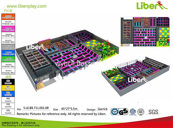 Trampoline park with Ninja Course Trampoline park with Ninja Course