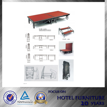 Iron Steel Mobile Stage for Hotel Used (GT-006)