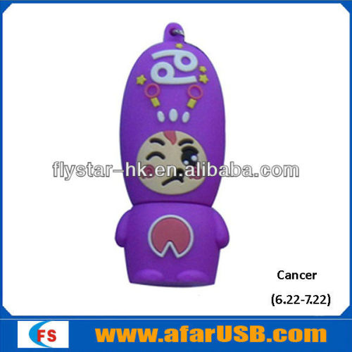 Factory price usb!!! 12 constellations funny shape usb memory stick