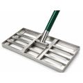 Rastrillo nivelador de golf de acero inoxidable de 50x25 cm