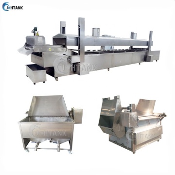 Industrial Commercial Continuous Conveyor Gas Deep Fryer for Chicken Chips and Fries