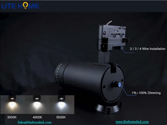 15W Anti-glare 10°~60° Zoomable COB LED Track Light