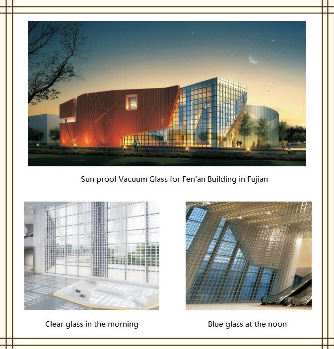 sun proof vacuum glass