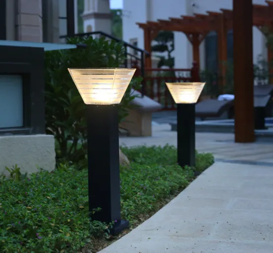 Solar courtyard lamp post for garden