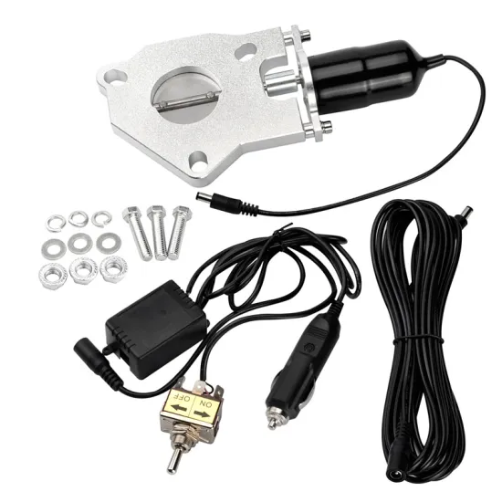 2.0"2.25"2.5"3.0" Exhaust Parts Stainless Steel Headers Electric Exhaust Cutout Cut Out Valve Kit With Manually Switch