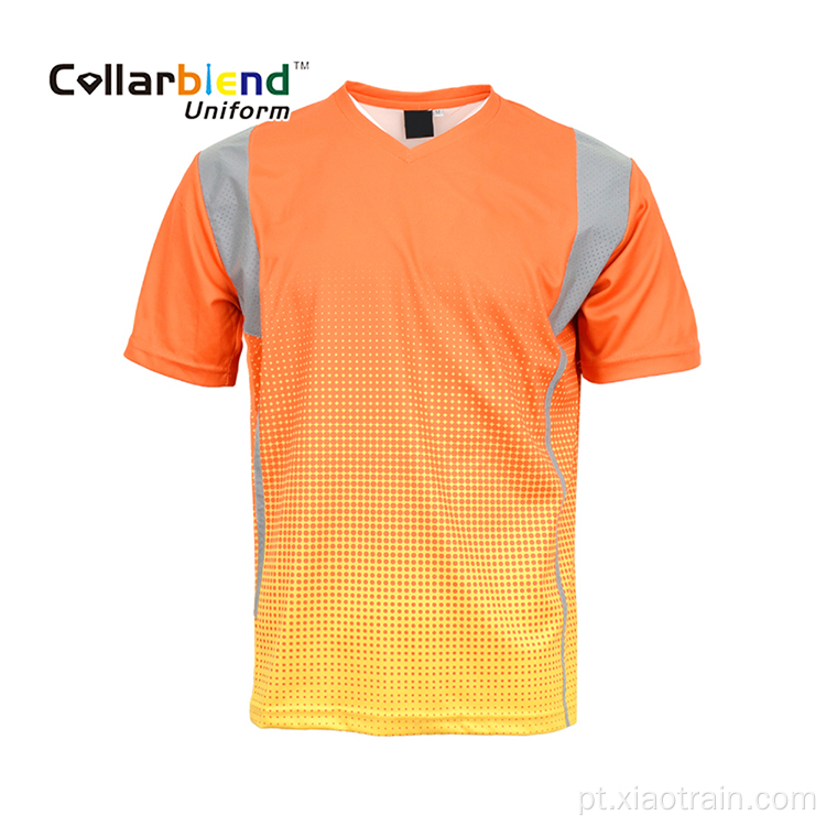 Sublimation Print Reflective T Shirt