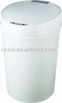 26L Round White Solar Plastic Intelligent dust bins home furniture