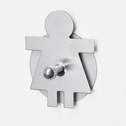 Lovely Design Duck Shape Stainless Hook With Removable Sticker
