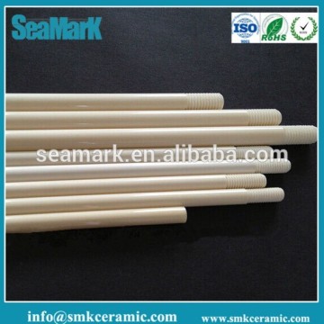 high purity 99% alumina with M8 threaded ceramic plunger