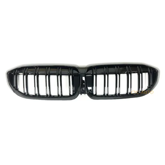 G20 M3 Front Bumper Grille Gloss Black Double Salt Kidney for BMW 3 Series G20 2019-2022