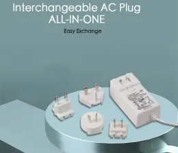 Power Supply 12V 3A Interchangeable Adapter