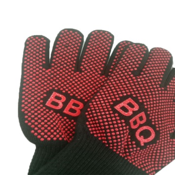 High-temperature Resistant BBQ Gloves Silicone Coated