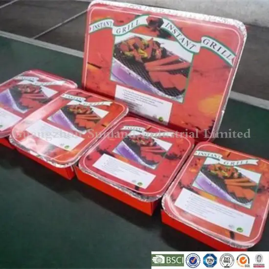 Hot sales instant bbq charcoal grill with customized logo