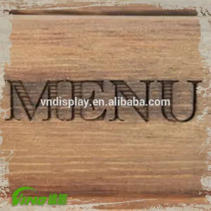 Handmade Creative Menu Holders Reataurant Menu Display ,Stand Menu Board