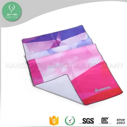 2016 microfiber yoga towel grips, hot yoga towel