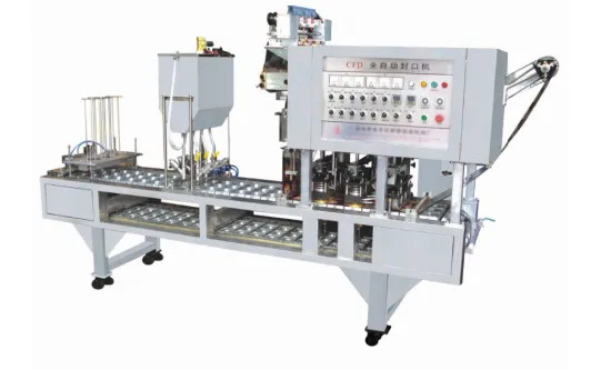 Auto cup filling sealing machine