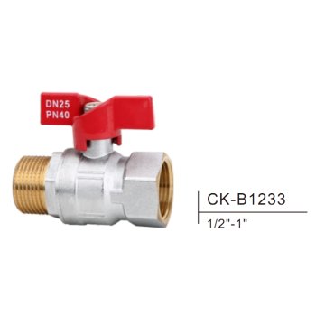 Messingkugelhahn CK-B1233 1/2 &quot;-1&quot;