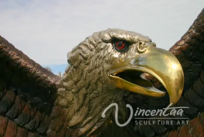 Garden Decoration Animal Sculpture Bronze Casting Giant Eagle Statue for Hot Sale