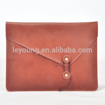 Custom Design Genuine Leather Cover Sleeve For Tablet PC/Laptop
