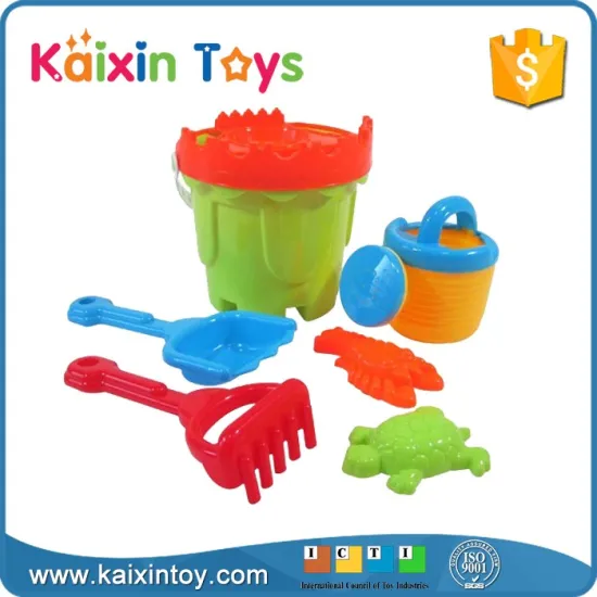 Outdoor Structures Toys 6pcs Plastic Beach Bucket