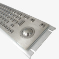 Teclado de metal de teclado industrial de diseño personalizado con trackball