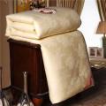 Satin Cotton Silk Quilt-Beige