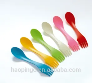 souvenir plastic kinds of spoon and fork