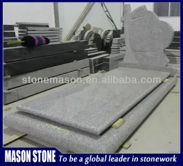 headtone granite traditional heart shaped grey