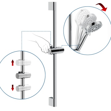 Xiamen Chrome Plated Shower Set - BSL-SB1002 Hand Shower Rail Wall Mount Stainless Steel Slider Bar