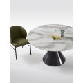 Modern luxury round marble coffee table