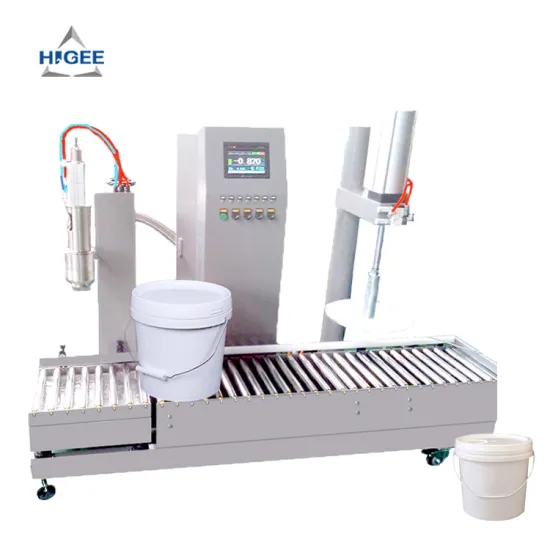 Higee 20 Litres Semi-Automatic Coatings Emulsion Paint 2 in 1 Filling and Capping Machine