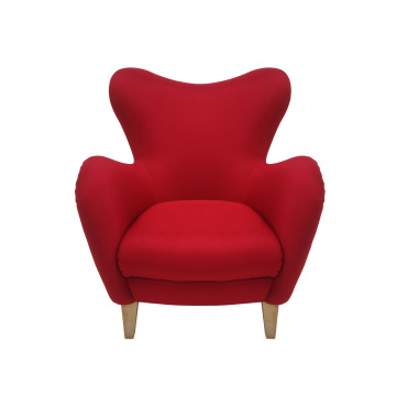 Leisure sofa chair in red