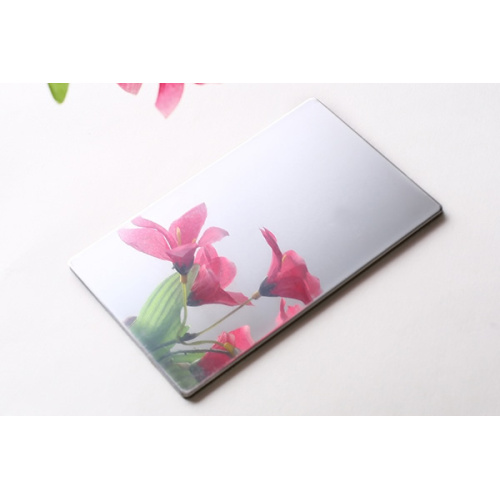 Panel compuesto de aluminio de espejo flexible interior