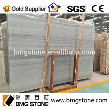 Popular Silver Blue Wood Marble Tiles interior wall cladding