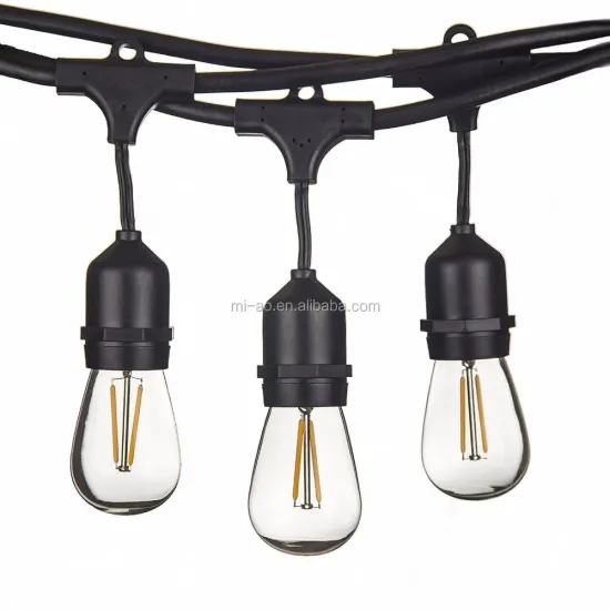Commercial Outdoor String Lights: Festoon Weatherproof Lights with Hanging Sockets