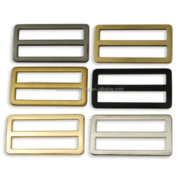 High-Quality Metal Hardware: 50mm 3-Bar Triglide Buckle Adjuster for Handbags