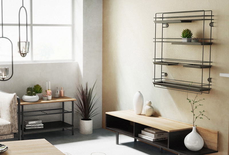 Misher Wall-mounted Rack for Home Furniture