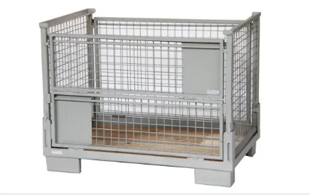 Collapsible and Galvanized Wire Steel Storage Container