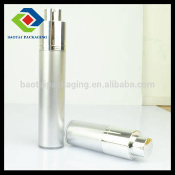 0.5oz, 1oz, 2oz plastic bottle,unique straight round silver bottle for cosmetic