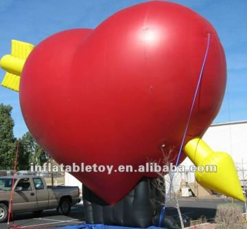 inflatable heart-shaped advertising air balloon/ red heart balloon