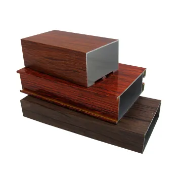 Custom Wood Color 3D Woodgrain Aluminium Batten Profiles
