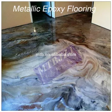 Waterproof Anti-Scratch Metallic Epoxy Floor Coating for Household Decoration