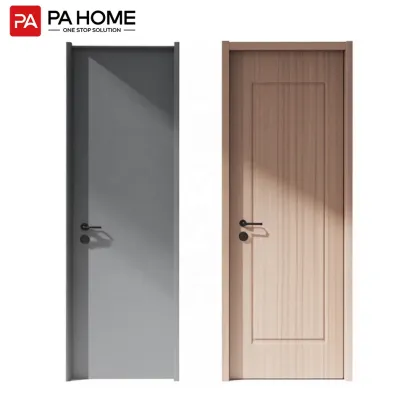 PINAI Modern Solid Wood Door Plywood Interior Bedroom Wood Door